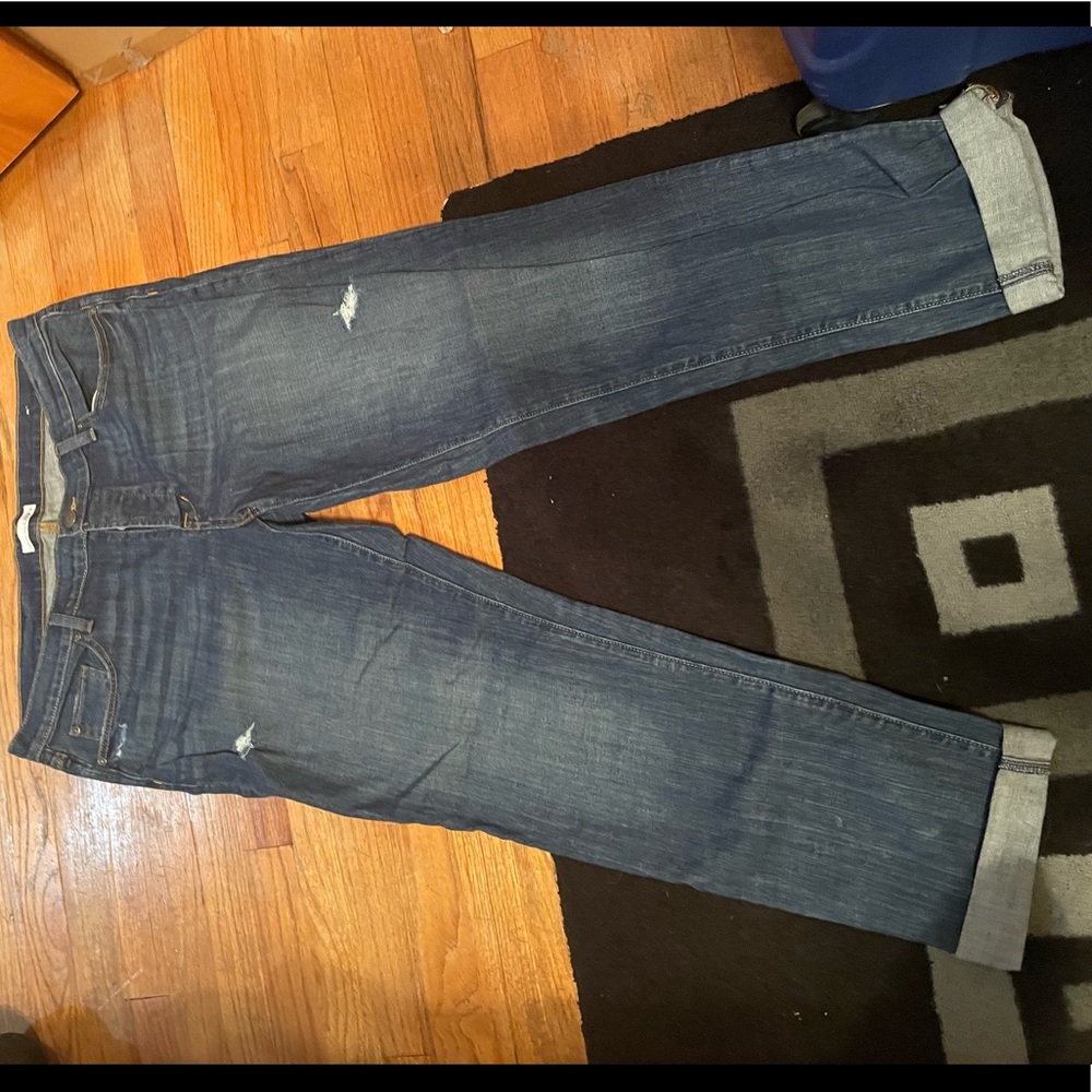 LOFT dark wash denim jeans